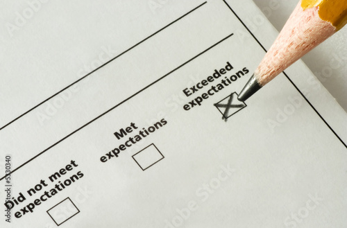 checklist - exceeded expectations Tableau sur Toile