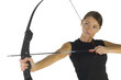 © Tomasz Trojanowski - Young, beauty holding bow and taking aim at something