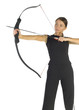 © Tomasz Trojanowski - Young, beauty holding bow and taking aim at something