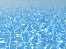 Blue Water Surface In Outdoor Pool