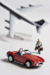 © David Crockett - Figurine, toy car and toy airplane