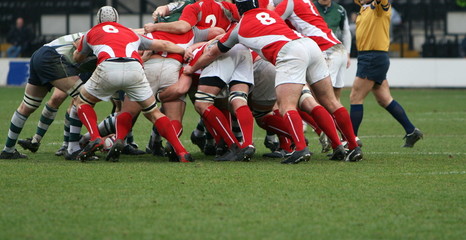 Poster - rugby action