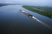 Barge On Mississippi.