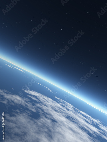Foto-Doppelrollo - Blue Earth (von argentum)