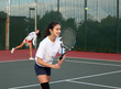 © Galina Barskaya - Two girls playing tennis