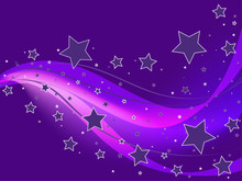 Abstract Purple Star Background