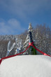 © Christophe Baudot - Glasses and bottle of champagne in snow