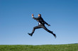 © MaxFX - Businessman jumping in the air