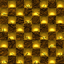 Abstract Golden Background Structure