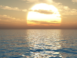 Sunset over Sea