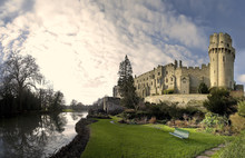 A View Of Warwick Castle And The River Avon