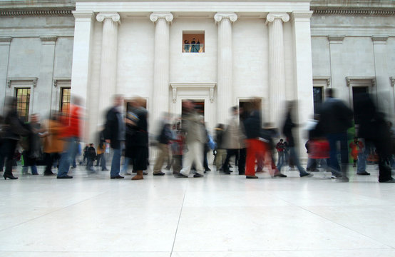 visitors in the british museum