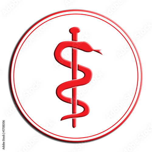 Äskulap Stab, Schlange kaufen Sie diese Illustration und