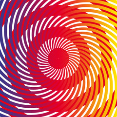 Plakat spirala oko tunel silnik optyczne