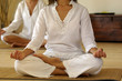 Leinwandbild Motiv Due donne in meditazione