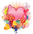 Love heart / valentine's or wedding / vector