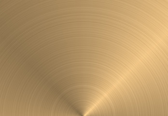 Wall Mural - circular gold