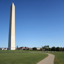 Curving Path To Washington Monument