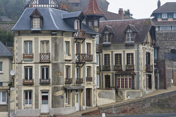 Elegant homes of Fecamp France in Normandy