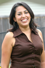 Hispanic Woman Laughing 2