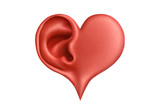 Fototapeta Perspektywa 3d - Heart&hearing
