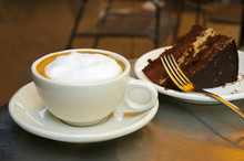 Frothy Coffee And Chocolate Cake