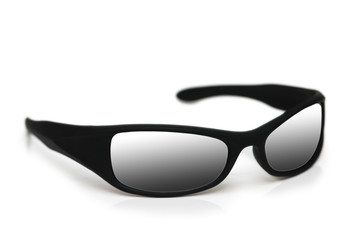 Wall Mural - Black sunglasses isolated on the white background