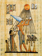 Leinwandbild Motiv Egyptian papyrus, Ra offering