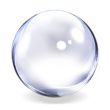 Fototapeta  - Transparent Glass Sphere