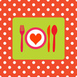 Design for healthy food, healthy meal or valentine dinner