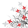 Floral backgrounds, vector illustration 