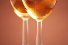 Two Wine Glasses With Shallow Depth Of Field