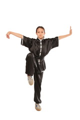 Wall Mural - Wushu girl stance