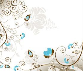 Wall Mural - Floral background