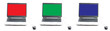 © zzzdim - RGB screen in three laptops