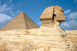 sphinx and pyramid in Egypt
