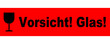 © WoGi - vorsicht glas hinweis