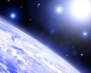 Wall Mural - Earth horizon
