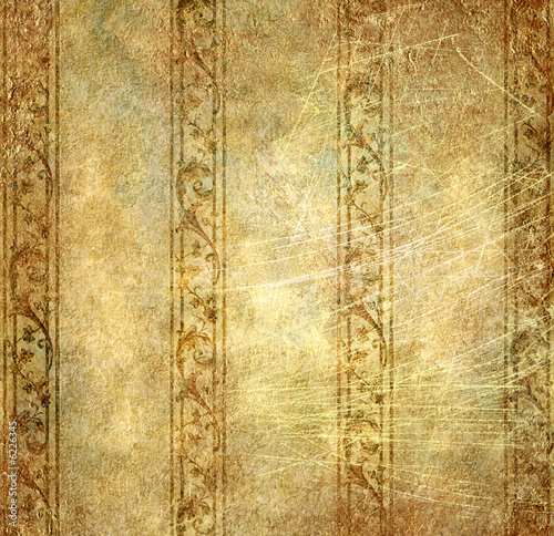 vintage wallpaper in golden colors