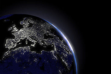 earth by night