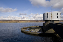 Water Outflow At Grimwith Reservoir
