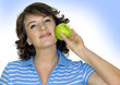 © Patrizia Tilly - young woman with an green apple