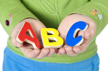 The ABC's of life. Education is the key to the future.
