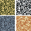 seamless camouflage pattern vector set