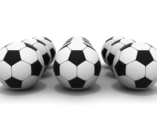 Wall Mural - series soccer ball 3d image