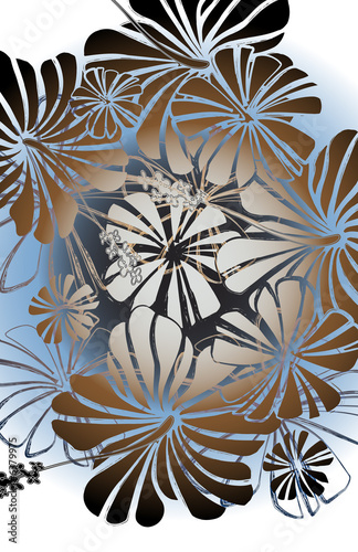Naklejka - mata magnetyczna na lodówkę savage safari floral 