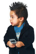© Monart Design - Hispanic child dialing on cell phone