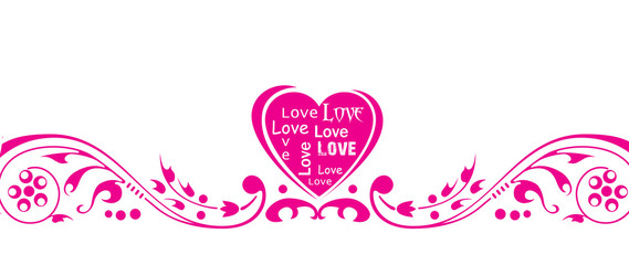 Sticker - Valentines Day background with Hearts