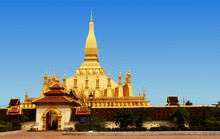 Temple That Luang Au Laos
