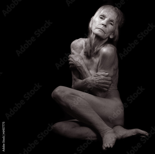 Black Old Lady Nude - Beautiful Classic Portrait of a nude 85 year old woman - Buy ...